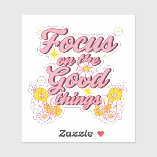 自然ソウルスローガン | Focus on the Good Things シール (シート)