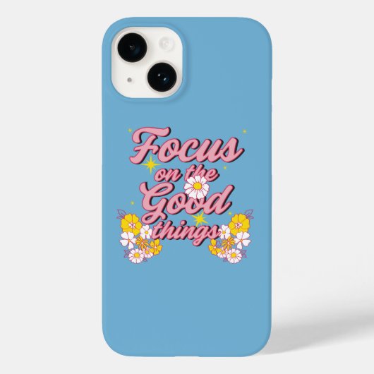 自然ソウルスローガン | Focus on the Good Things Case-Mate iPhoneケース (裏面)