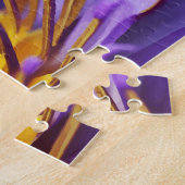 自然テーマクロセットウォーターフラワークローズアップ ジグソーパズル (側面)