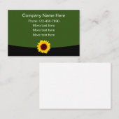 自然テーマヒマワリモデファンデザイン 名刺 (正面/裏面)