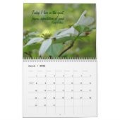 自然テーマ感動的引用文 カレンダー (3月 2026)