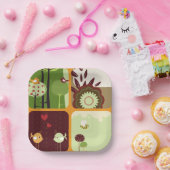 自然テーマ ペーパープレート (パーティー)