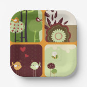 自然テーマ ペーパープレート (正面)
