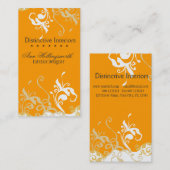 自然デはっきりしたイリリーゴールデンフローラ 名刺 (正面/裏面)