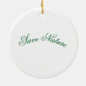 自然デザインペンダント セラミックオーナメント (裏面)