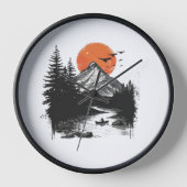 自然デザイン壁時計 壁時計 (正面)