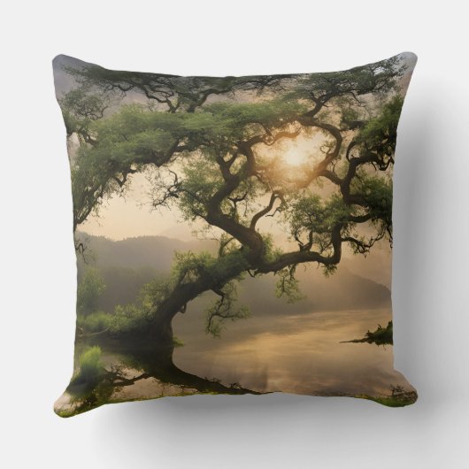 自然デザイン クッション (裏面)