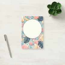 自然デザインPost-It®メモ、4" x 6"