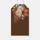 自然デザートボホブライダルシャワー感謝していお願い ギフトタグ (裏面)