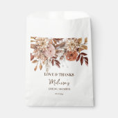 自然デザートボホブライダルシャワー感謝していユー フェイバーバッグ (正面)