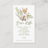 自然デライトキツネおむつラッフルエンクロージャカード エンクロージャーカード (正面)