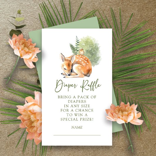 自然デライトディアおむつラッフルエンクロージャカード エンクロージャーカード