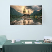 自然トラベル – 水山風景 横断幕 (トレードショー)