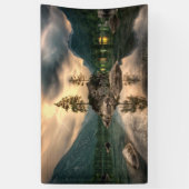 自然トラベル – 水山風景 横断幕 (縦)