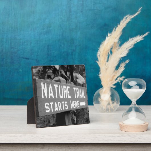 自然トレイルが始まる素朴な写真 フォトプラーク (インサイチュ)