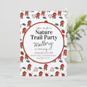 自然トレイルウッズマッシュルーム誕生日 招待状 (スタンド正面)