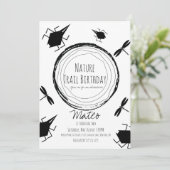 自然トレイル昆虫昆虫蝶誕生日 招待状 (スタンド正面)