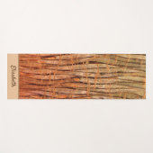 自然トロピカルウィッケリーツリーバークフォトヨガマット ヨガマット (正面(横))