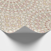 自然トープと錆の曼荼羅の模様 ラッピングペーパー (角)