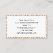 自然トープと錆の曼荼羅の模様 名刺 (裏面)