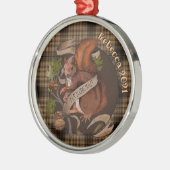 自然ナッツリス名前をカスタムするオーナメント メタルオーナメント (左)