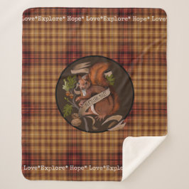 自然ナッツリスSherpa毛布 シェルパブランケット