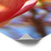 自然ハルアートプリントブルースカイフローラドッグウッド ポスター (角)