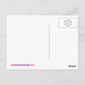 自然ハルズラベンダー写真&引用文 ポストカード (裏面)