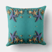 自然ハワイヒトデスタイリッシュア海デザイン クッション (裏面)