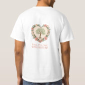 自然ハート Tシャツ (裏面)
