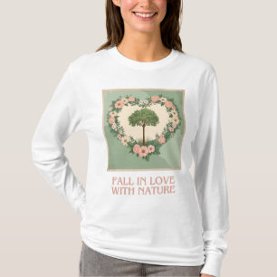自然ハート Tシャツ