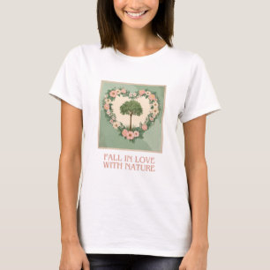 自然ハート Tシャツ