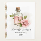 自然バラエッセンシャル油水の色フローラ プランナー手帳 (正面)