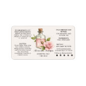 自然バラエッセンシャル油水の色フローラ ラベル (正面)