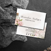 自然バラエッセンシャル油水の色フローラ 名刺