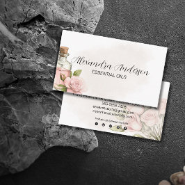 自然バラエッセンシャル油水の色フローラ 名刺