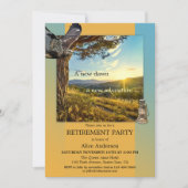 自然バードアドベンチャーリタイアメントパーティの招待状 招待状 (正面)