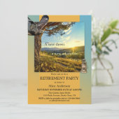 自然バードアドベンチャーリタイアメントパーティの招待状 招待状 (スタンド正面)