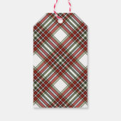 自然バードクリスマスツリー水の色のプレ素朴イド ギフトタグ (裏面)