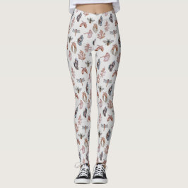 自然パターンレギンス レギンス