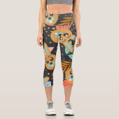 自然パターン カプリレギンス (正面)