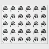 自然パターン-マスクラット ラッピングペーパー (フラット)