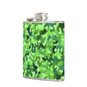 自然パターン – 青（緑） フラスク (左)