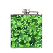 自然パターン – 青（緑） フラスク (裏面)