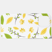 自然パター葉ンスケッチスケッチ花 Case-Mate iPhoneケース (裏面 (横))