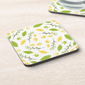 自然パター葉ンスケッチ コースター (左側)