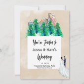 自然パーク結婚式招待状 招待状 (正面)