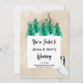 自然パーク結婚式招待状 招待状