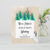 自然パーク結婚式招待状 招待状 (スタンド正面)