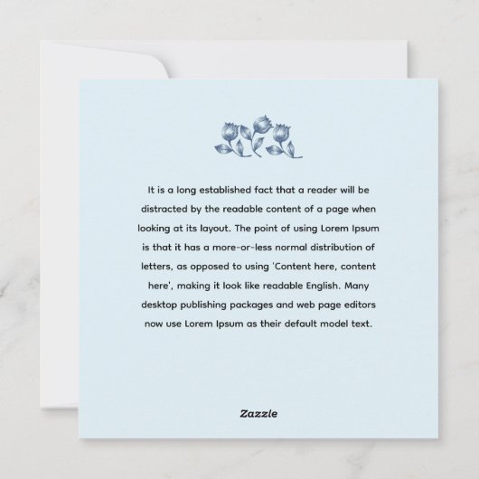 自然パーソナライズされたアートforセレネデコール シーズンカード (裏面)